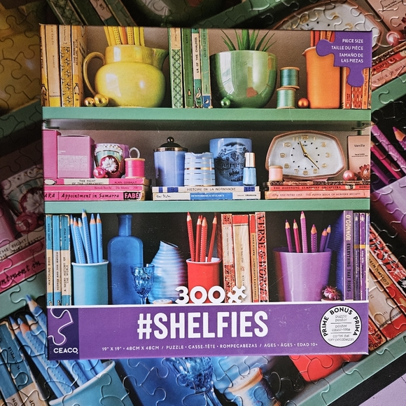 Ceaco colourful "Shelfies" 300 piece jigsaw puzzle - Picture 1 of 2